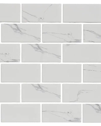 MALLA BRIQUETA CARRARA 30X30CM .09M²